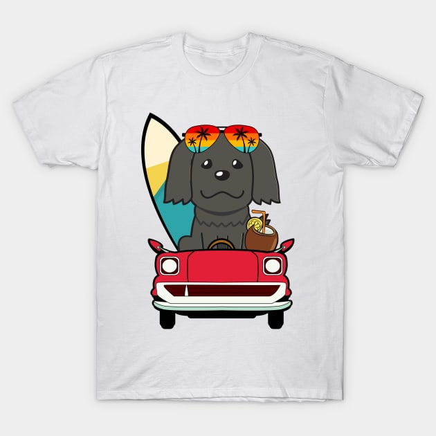 Funny sheepdog driving a car T-Shirt by Pet Station